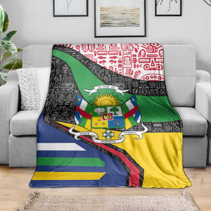 Central African Republic Blanket Multicolor Tribal Design - African Pride