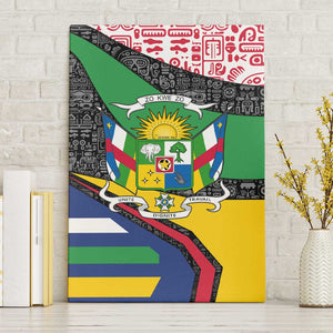 Central African Republic Canvas Wall Art Multicolor Tribal Design - African Pride
