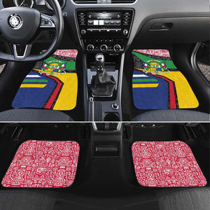 Central African Republic Car Mats Multicolor Tribal Design - African Pride