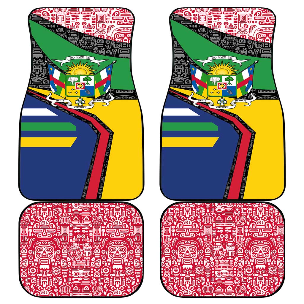 Central African Republic Car Mats Multicolor Tribal Design - African Pride