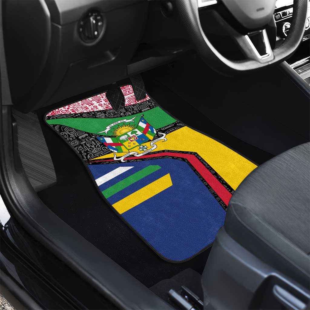 Central African Republic Car Mats Multicolor Tribal Design - African Pride