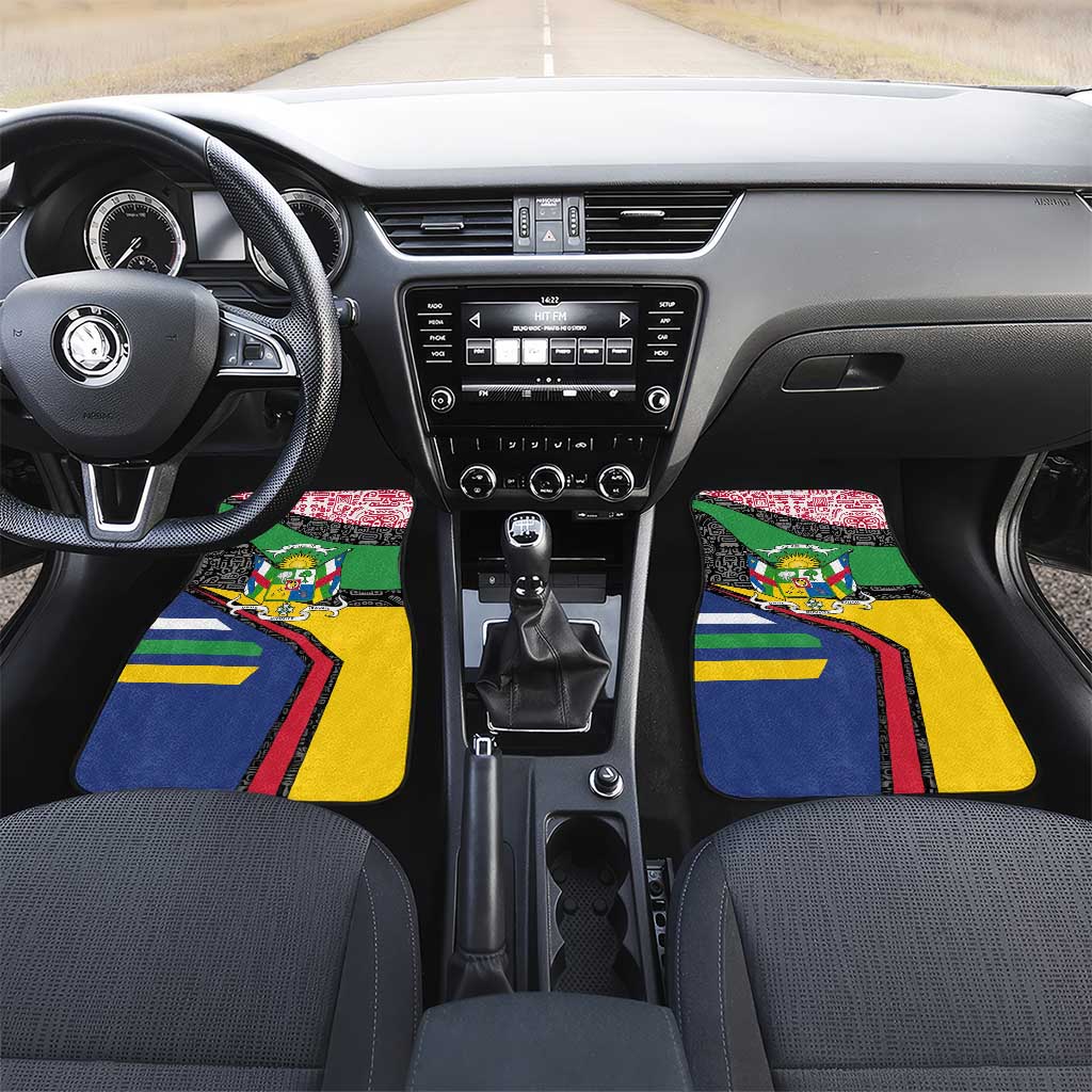 Central African Republic Car Mats Multicolor Tribal Design - African Pride