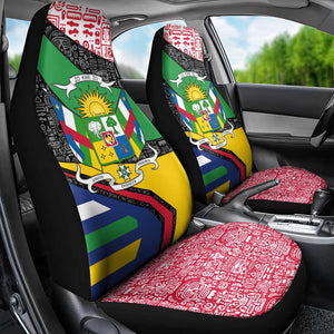 Central African Republic Car Seat Cover Multicolor Tribal Design - African Pride