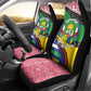 Central African Republic Car Seat Cover Multicolor Tribal Design - African Pride