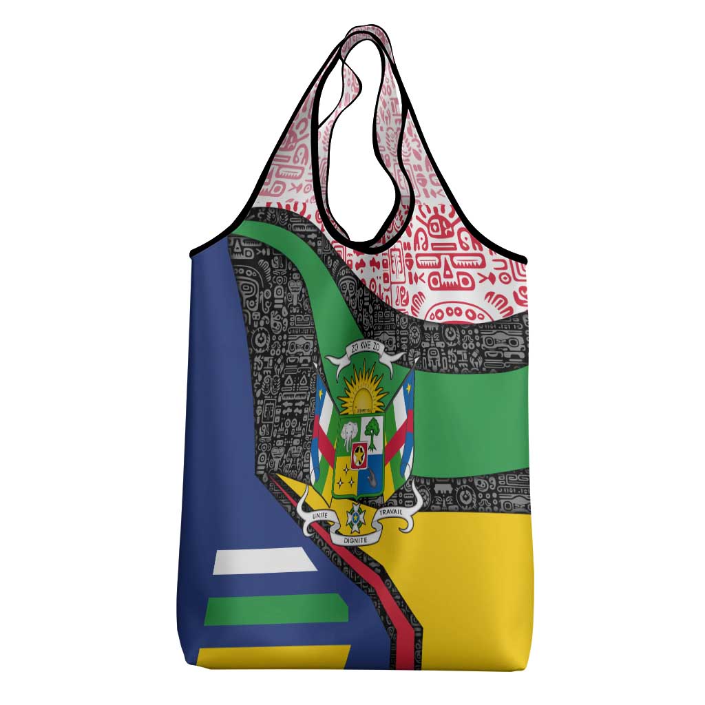 Central African Republic Grocery Bag Multicolor Tribal Design - African Pride