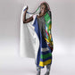 Central African Republic Hooded Blanket Multicolor Tribal Design - African Pride