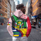 Central African Republic Hoodie Multicolor Tribal Design - African Pride