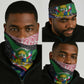 Central African Republic Neck Gaiter Multicolor Tribal Design - African Pride