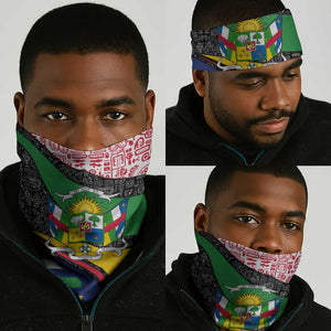 Central African Republic Neck Gaiter Multicolor Tribal Design - African Pride