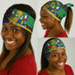 Central African Republic Neck Gaiter Multicolor Tribal Design - African Pride
