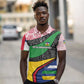 Central African Republic Polo Shirt Multicolor Tribal Design - African Pride