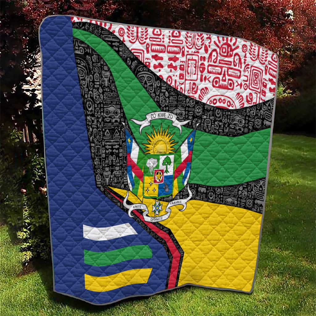 Central African Republic Quilt Multicolor Tribal Design - African Pride