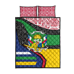 Central African Republic Quilt Bed Set Multicolor Tribal Design - African Pride