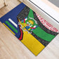 Central African Republic Rubber Doormat Multicolor Tribal Design - African Pride