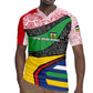 Central African Republic Rugby Jersey Multicolor Tribal Design - African Pride