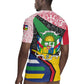 Central African Republic Rugby Jersey Multicolor Tribal Design - African Pride