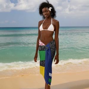Central African Republic Sarong Multicolor Tribal Design - African Pride