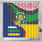 Central African Republic Shower Curtain Multicolor Tribal Design - African Pride