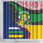 Central African Republic Shower Curtain Multicolor Tribal Design - African Pride