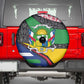 Central African Republic Spare Tire Cover Multicolor Tribal Design - African Pride