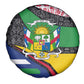 Central African Republic Spare Tire Cover Multicolor Tribal Design - African Pride