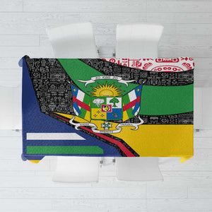 Central African Republic Tablecloth Multicolor Tribal Design - African Pride