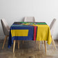 Central African Republic Tablecloth Multicolor Tribal Design - African Pride