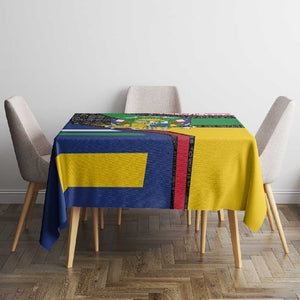 Central African Republic Tablecloth Multicolor Tribal Design - African Pride