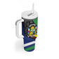 Central African Republic Tumbler With Handle Multicolor Tribal Design - African Pride