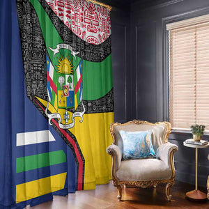 Central African Republic Window Curtain Multicolor Tribal Design - African Pride