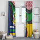 Central African Republic Window Curtain Multicolor Tribal Design - African Pride