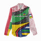 Central African Republic Women Casual Shirt Multicolor Tribal Design - African Pride