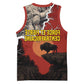 Central African Republic Basketball Jersey Red Black Nature Design and Buffalo - African Pride