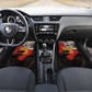 Central African Republic Car Mats Red Black Nature Design and Buffalo - African Pride
