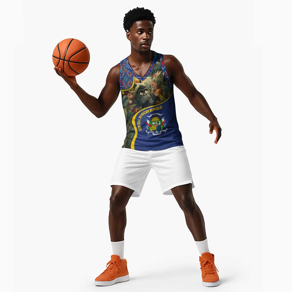 Central African Republic Basketball Jersey Jungle Animal - African Pride