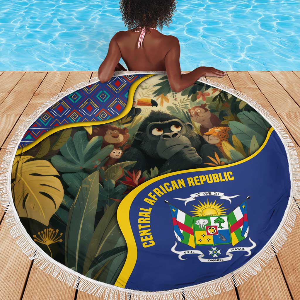 Central African Republic Beach Blanket Jungle Animal - African Pride