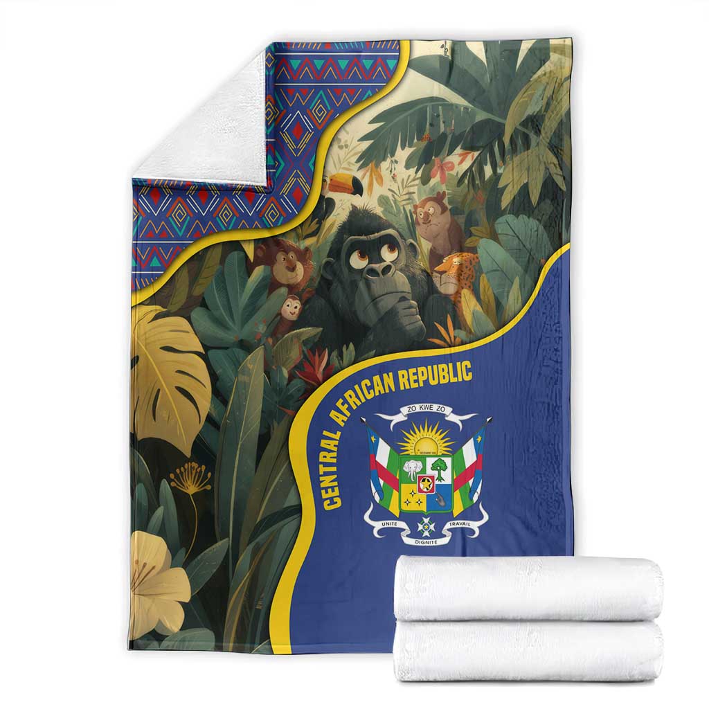 Central African Republic Blanket Jungle Animal - African Pride