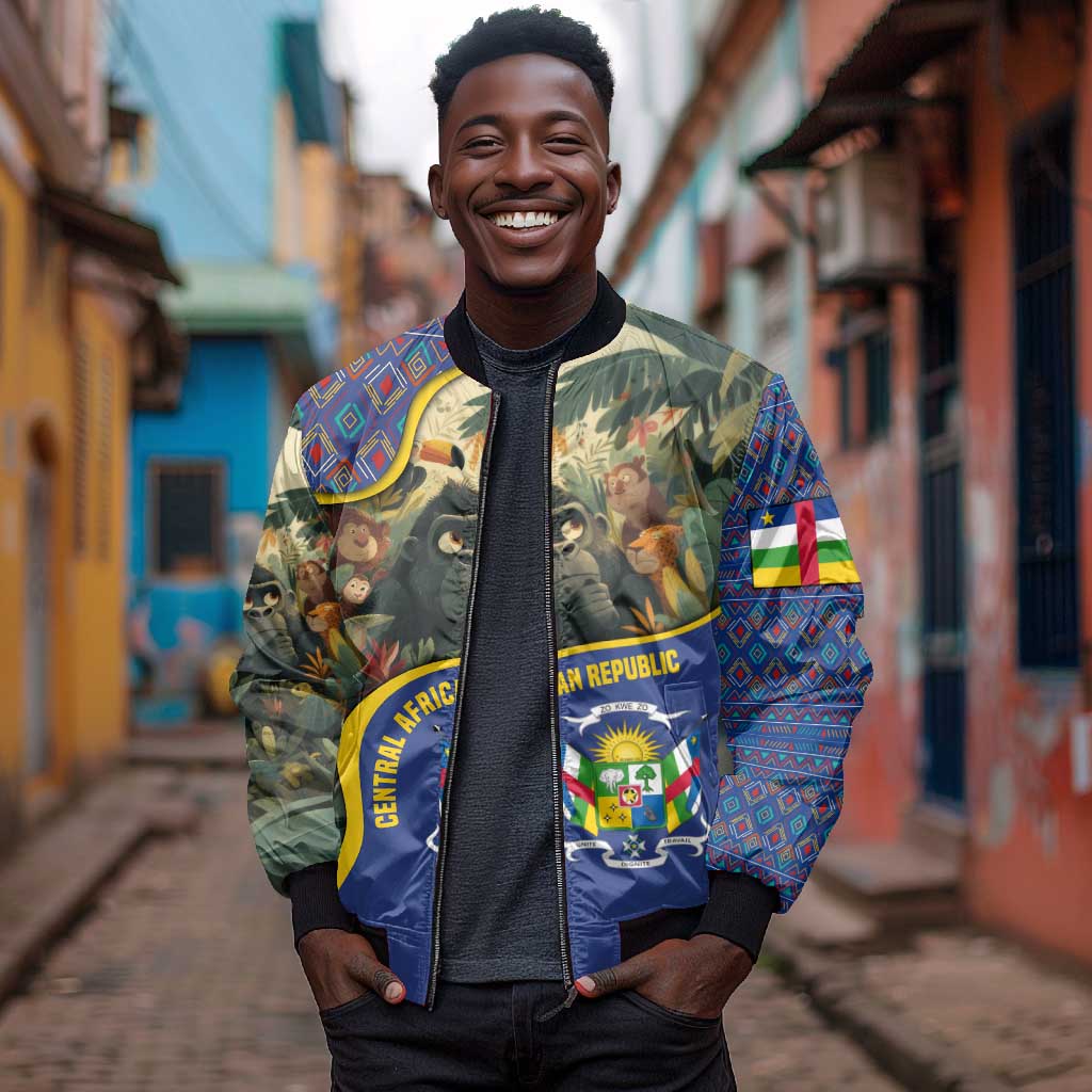 Central African Republic Bomber Jacket Jungle Animal - African Pride