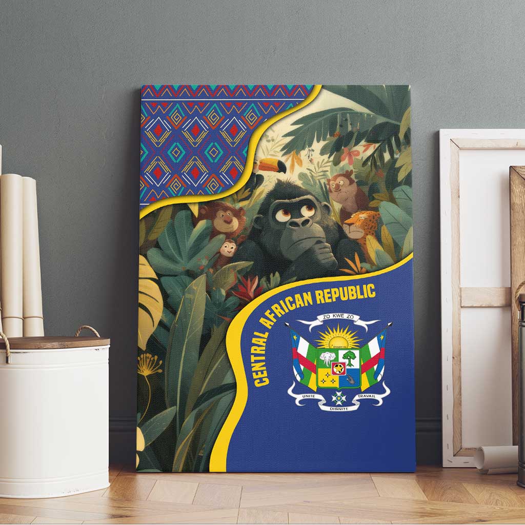 Central African Republic Canvas Wall Art Jungle Animal - African Pride