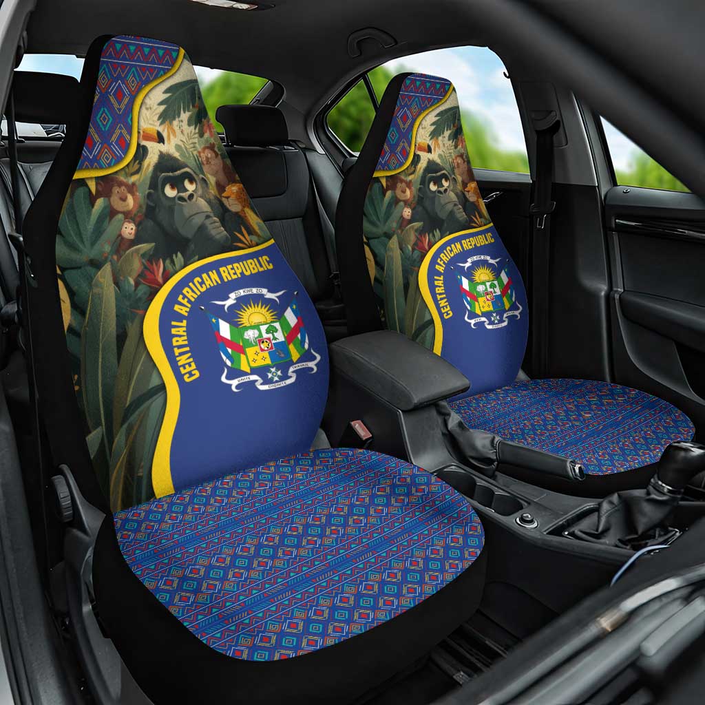 Central African Republic Car Seat Cover Jungle Animal - African Pride