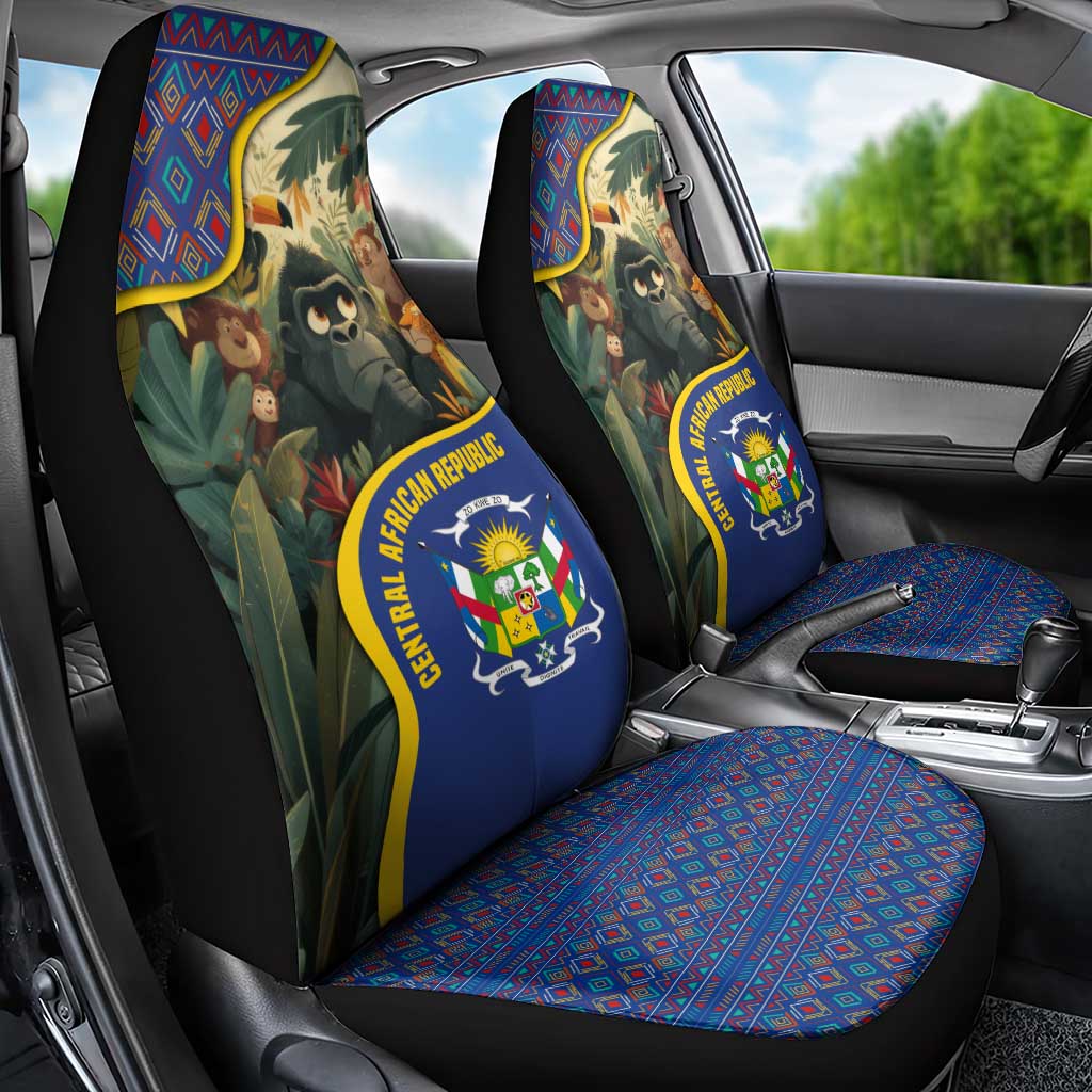Central African Republic Car Seat Cover Jungle Animal - African Pride