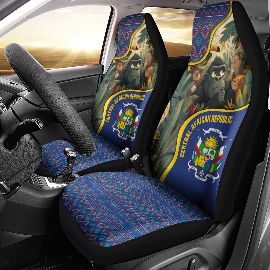 Central African Republic Car Seat Cover Jungle Animal - African Pride