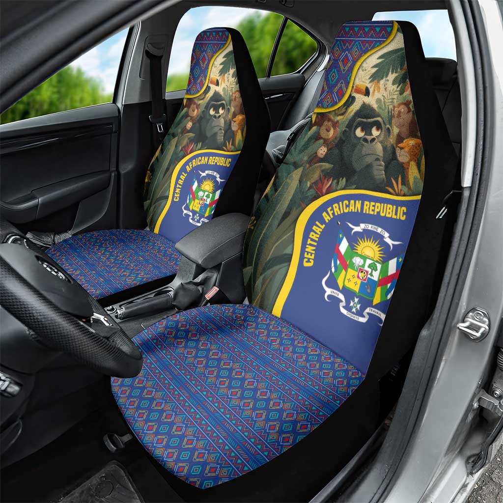 Central African Republic Car Seat Cover Jungle Animal - African Pride