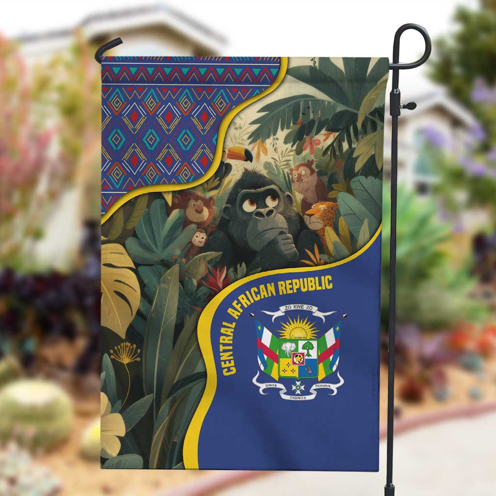 Central African Republic Garden Flag Jungle Animal - African Pride