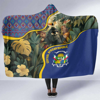 Central African Republic Hooded Blanket Jungle Animal - African Pride