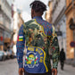 Central African Republic Long Sleeve Button Shirt Jungle Animal - African Pride