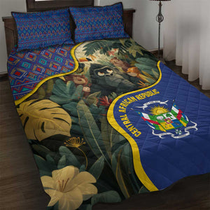 Central African Republic Quilt Bed Set Jungle Animal - African Pride