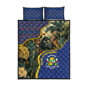 Central African Republic Quilt Bed Set Jungle Animal - African Pride