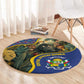 Central African Republic Round Carpet Jungle Animal - African Pride
