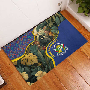 Central African Republic Rubber Doormat Jungle Animal - African Pride